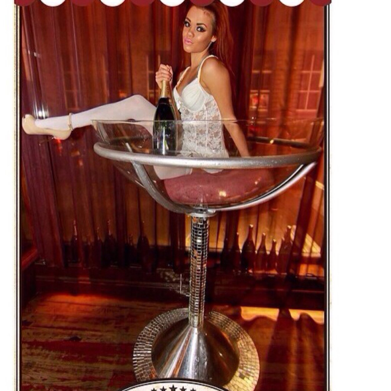 Giant Champagne glass hire North East england ❤️ bookings@thegirlintheglass.co.uk
