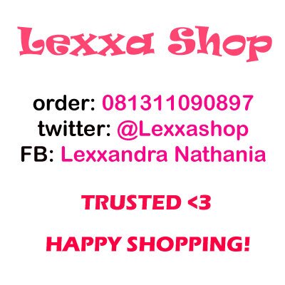 TRUSTED! Payment via BCA/Mandiri, shipping via JNE :) Happy shopping!