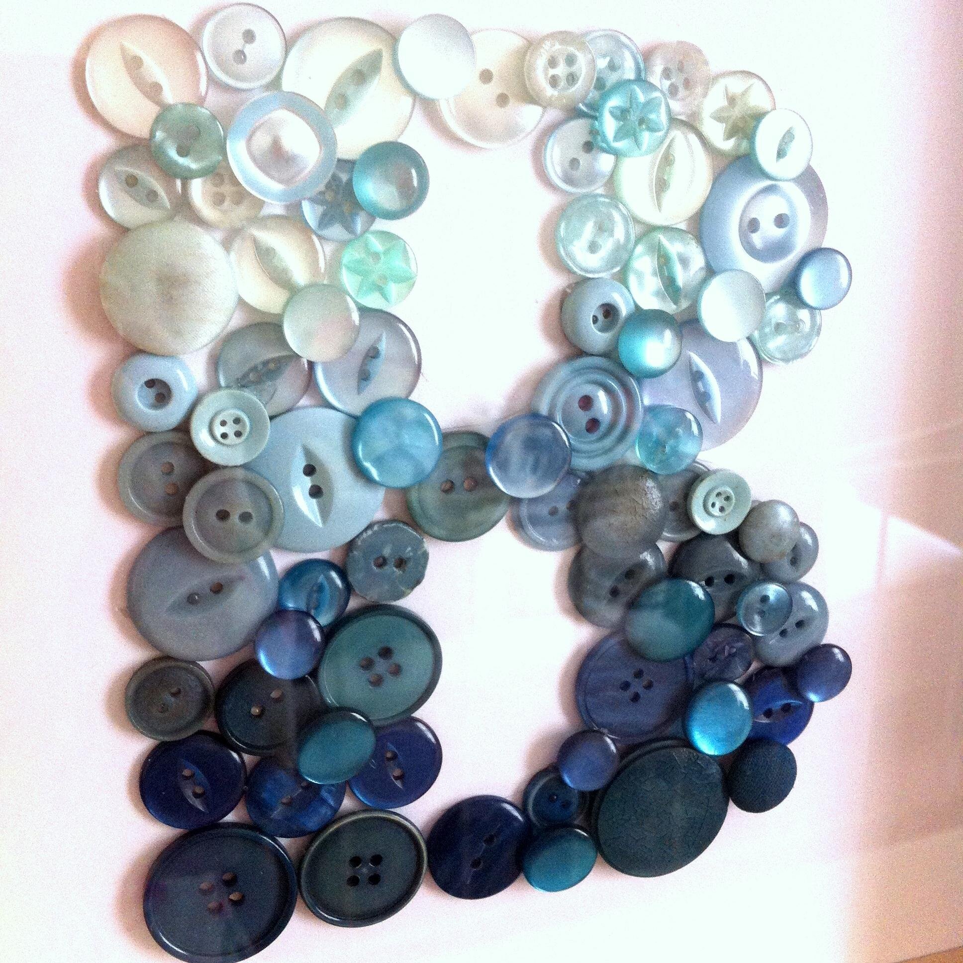Embroidery, vintage buttons, textiles art and crafts