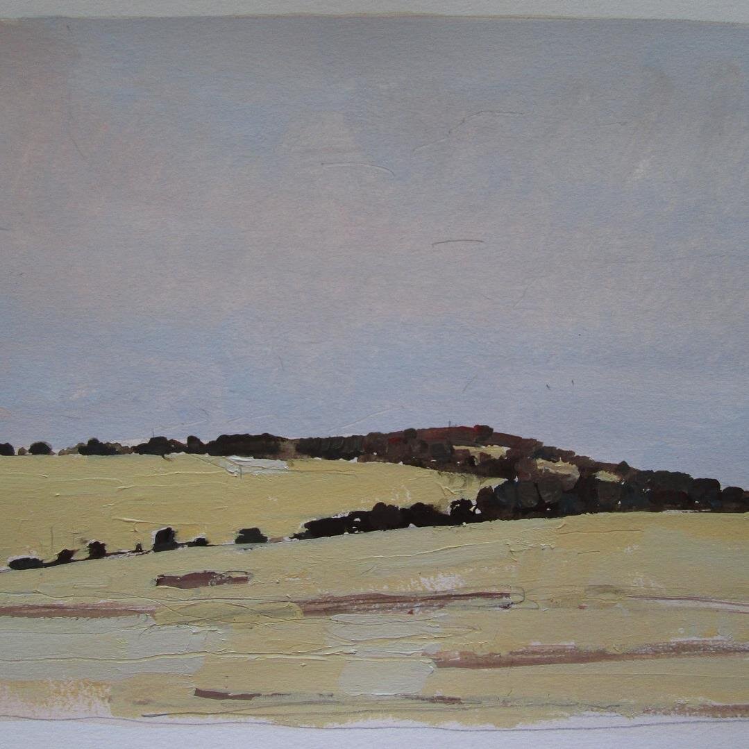 It's a big NOISY world.......so I make small, quiet paintings.....