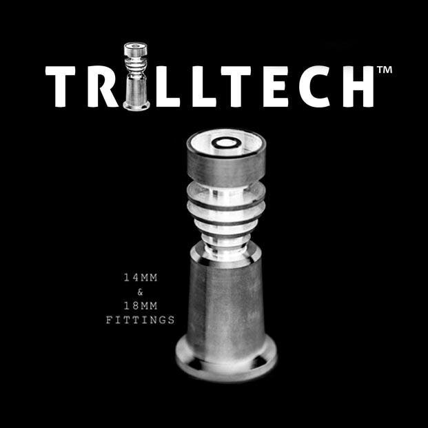 Domeless titanium nails from and accessories designed and manufactured by Trilltech Engineering.
