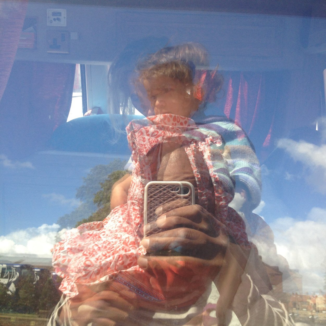 That picture's sort of me a jumble of friends, family, motion and reflection. Not exactly clear but certainly enticing.