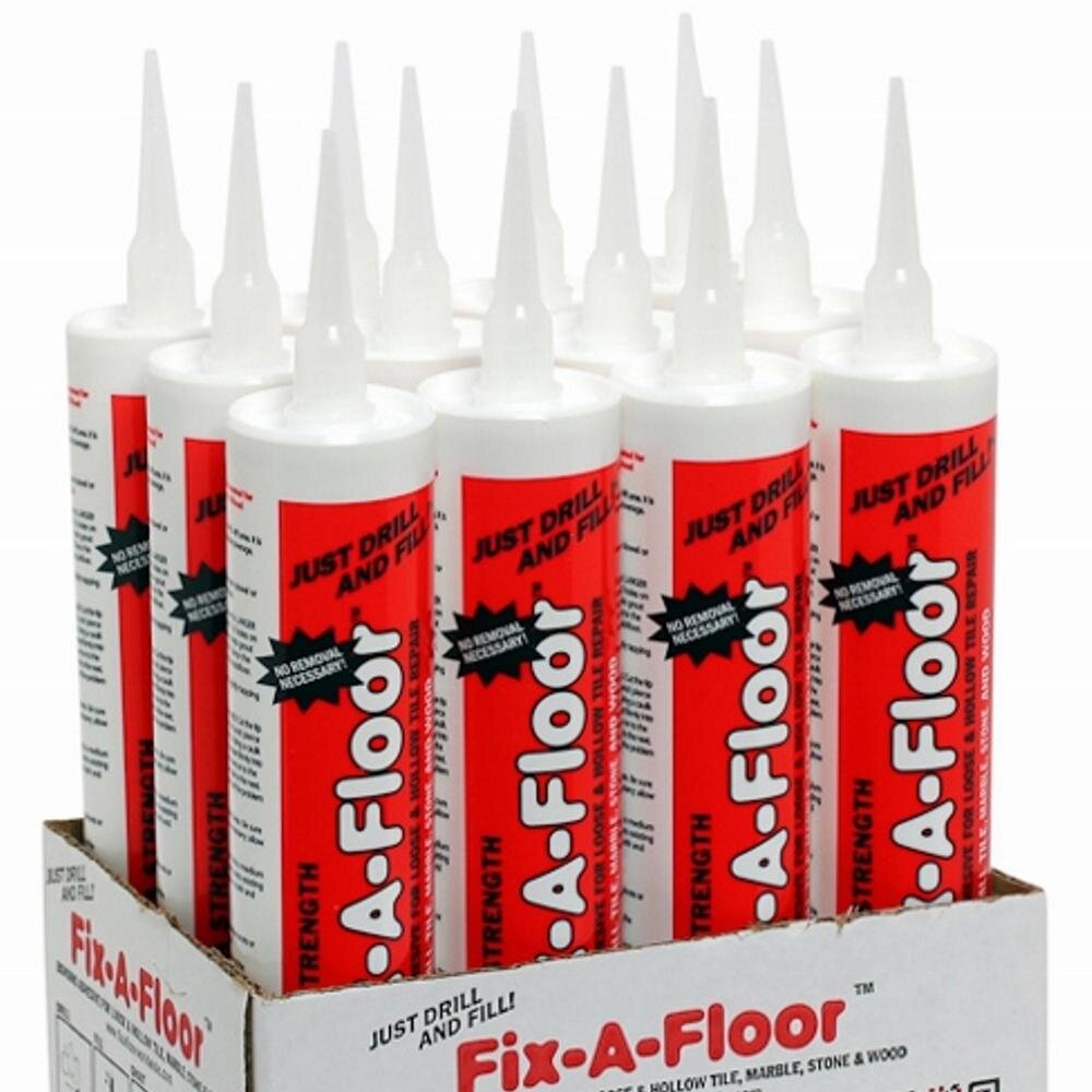 The Fast, Easy, Affordable way to fix loose & hollow tile, marble, stone & wood floors! Don't remove just Drill &Fill. $9.97 Find us in stores at The Home Depot