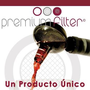 Filtro aireador de vino. Wine Filter Areator. Made in Spain.