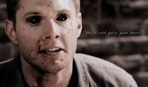 he's in love..............................with humanity----dean winchester. guess i'm a demon now. straight like a slinky hmu