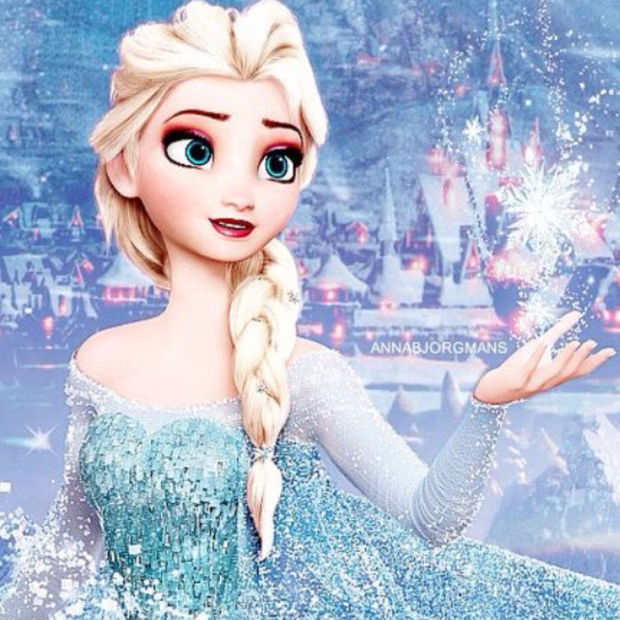 Hello I'm Queen Elsa of Arendelle! Snow day!!!❄⛄