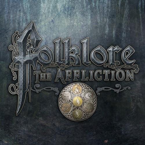 Folklore the Affliction, a dark fantasy RPG board game for 1-5 players that does not require a game master.