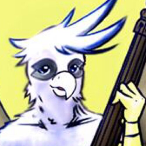 Father, Bard, charismatic griffon. It's all in a day for this griffon! Remember to smile, find things to fight for, and keep your head up and sing to victory!