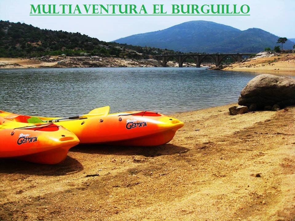 Multiaventura EL BURGUILLO (El Barraco, Ávila) ven a divertirte a 50 minutos de Madrid. Tirolinas, Paintball, Piraguas, Vela, ...
¡Te esperamos!