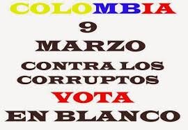 Soy Colombiano y me harte de los Politicos corruptos.
Hay que ser sinceros una reforma es necesaria.
VAMOS TODOS A VOTAR EN BLANCO