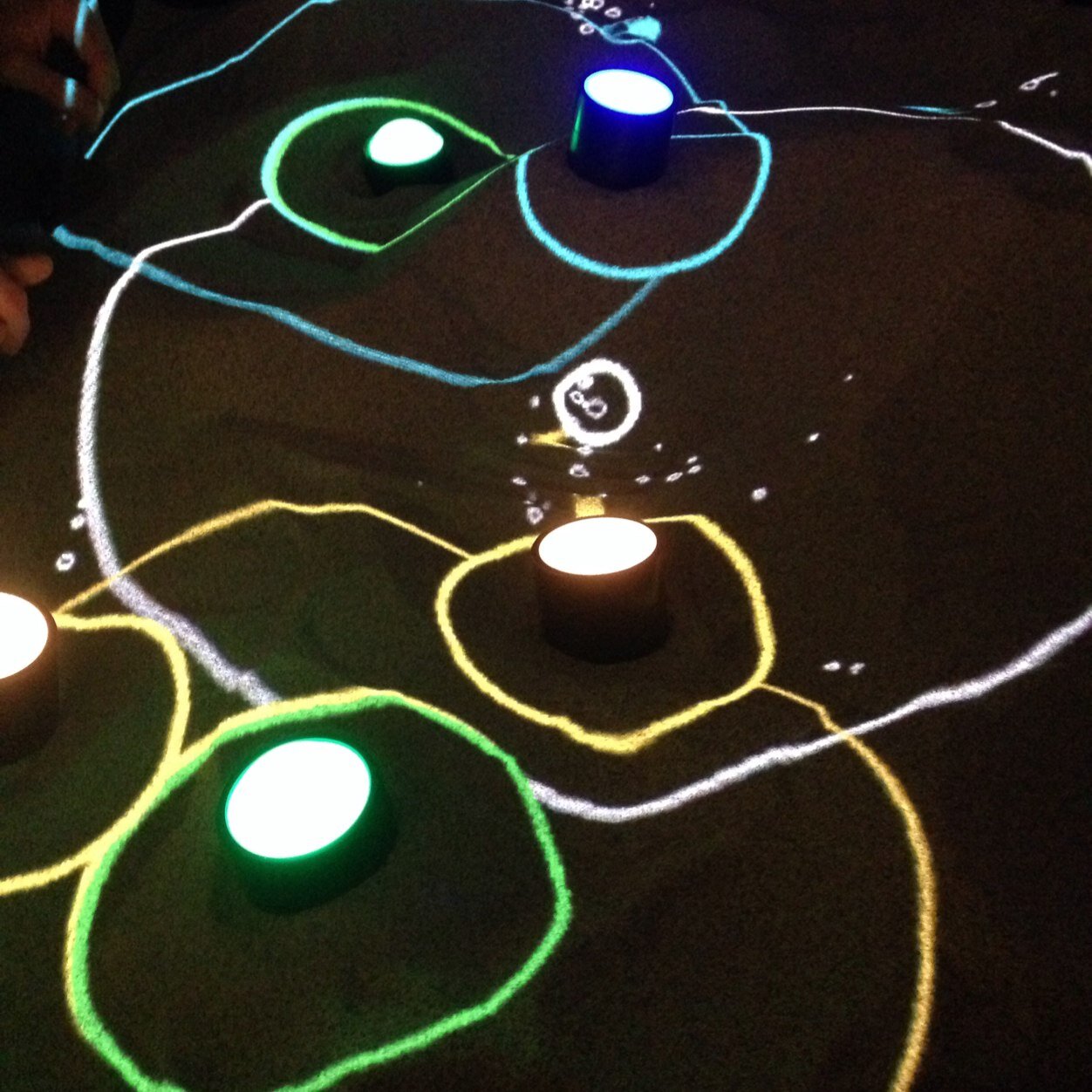An interactive, generative music, sand interface.
