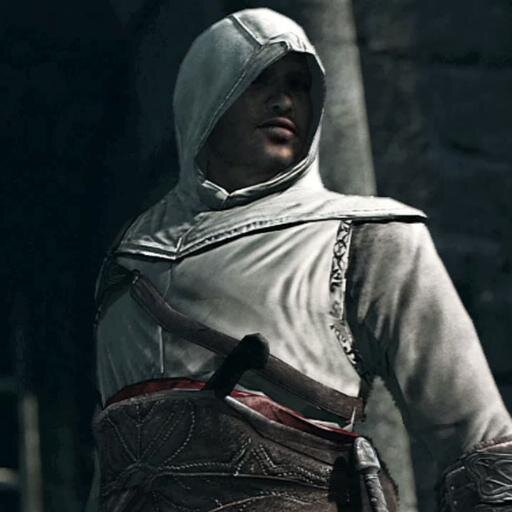 My name is Altaïr. Master of the Brotherhood. My knowledge is written in words. I have studied through the Apple. Master of the deadly arts.