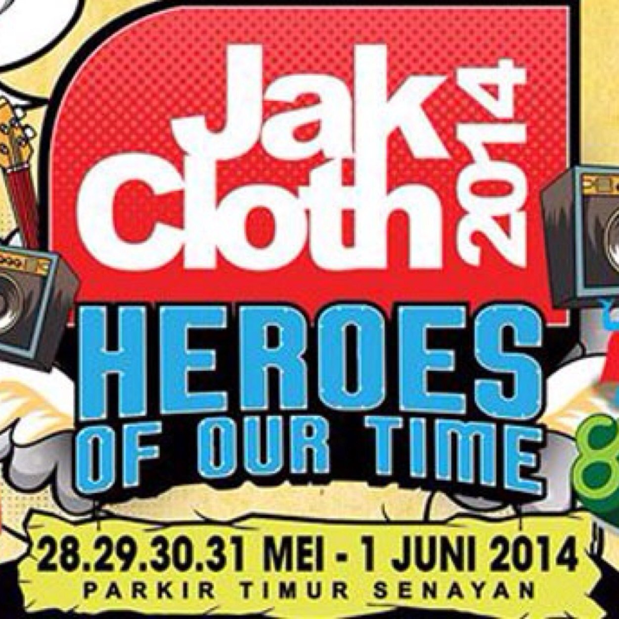 JakCloth Summer Fest 2014, 28,29,30,31 Mei - 1 Juni 2014 Parkir Timur GBK Senayan....