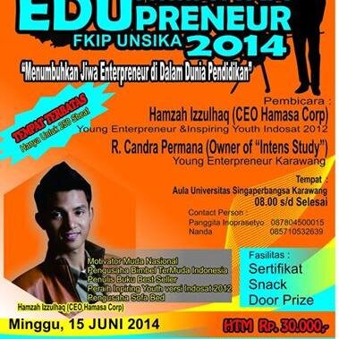 presented by @himatikaFKIP | Speaker 1 Hamzah Izzulhaq (CEO @hamasacorp Indonesia) | Speaker 2 R. Candra Permana (Founder&Owner Intens to Study Karawang)