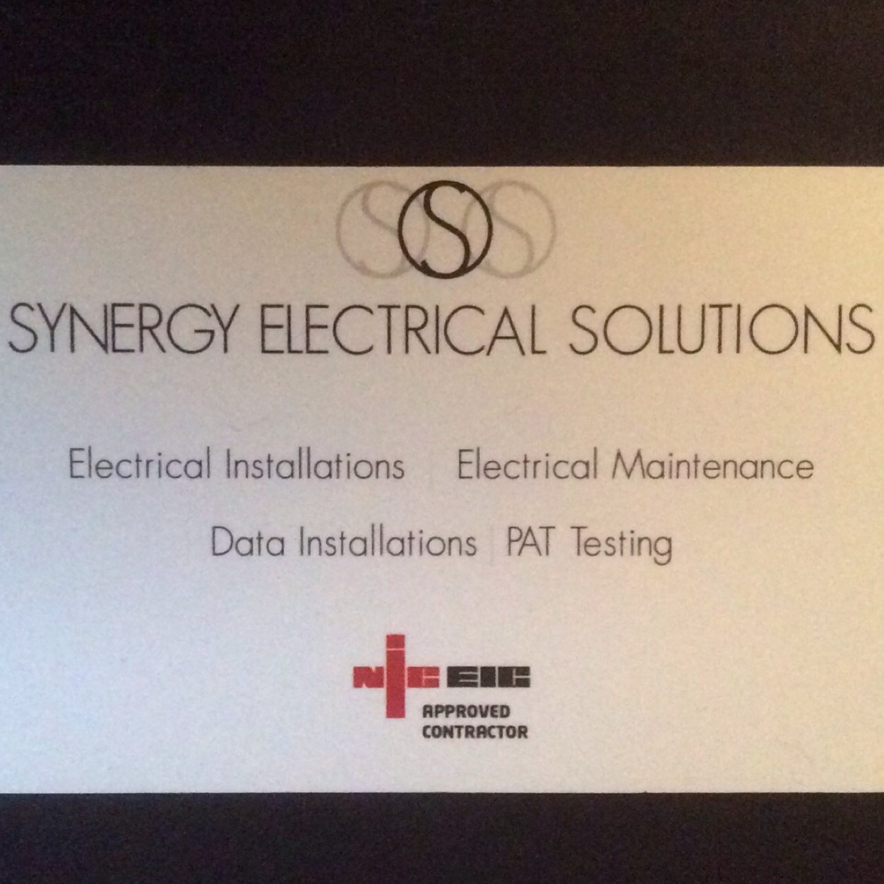 NICEIC Electrical Contractors covering all aspects of electrical work.