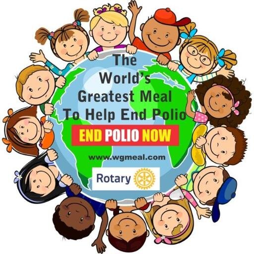 A simple meal can change the world. Since Dec 2013, more than 70,000 Rotarians, family and friends in 70+ countries have raised $4million+ for @endpolionow