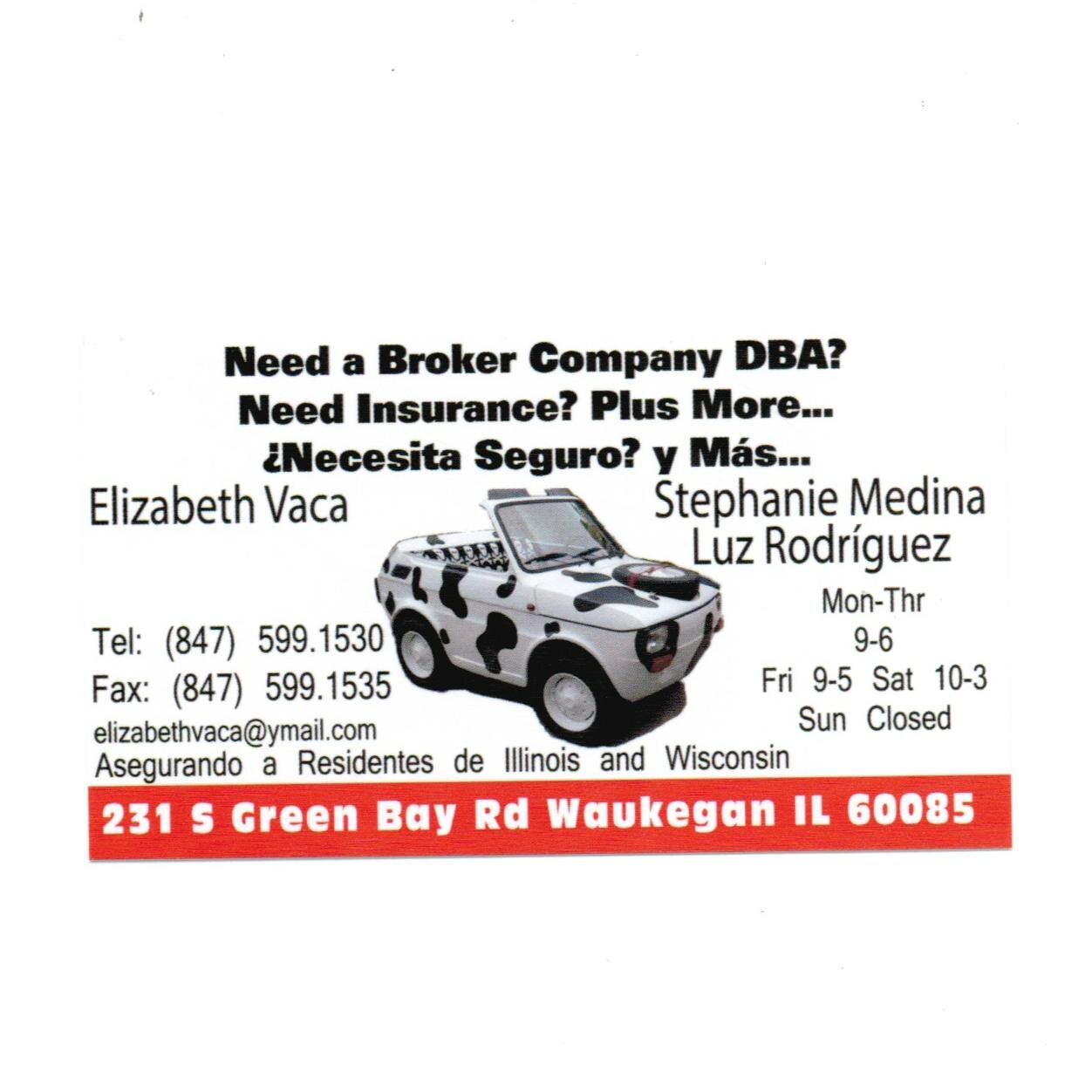 Need Insurance? Plus More Agency
Necesita Seguro? Y Mas Agencia
Visit Our Website!
Visite Nuestra Pagina!
Proud to serve our Chicago area community!