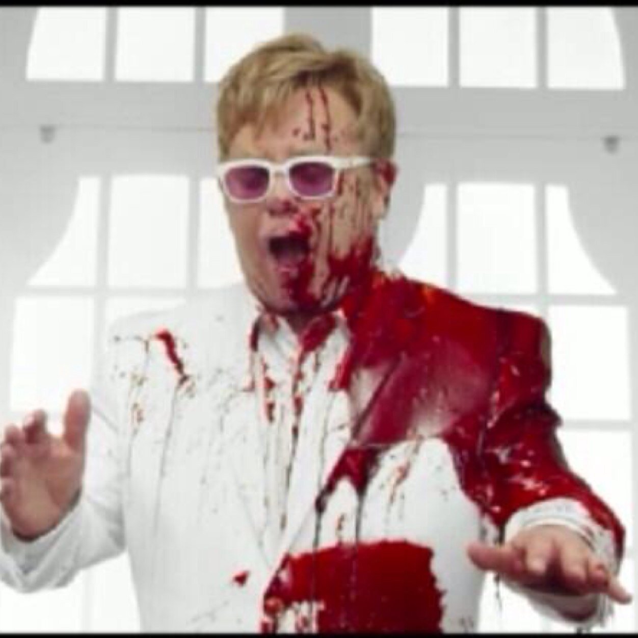 All I wanted to do was save rock and roll,but now I'm coated in blood.