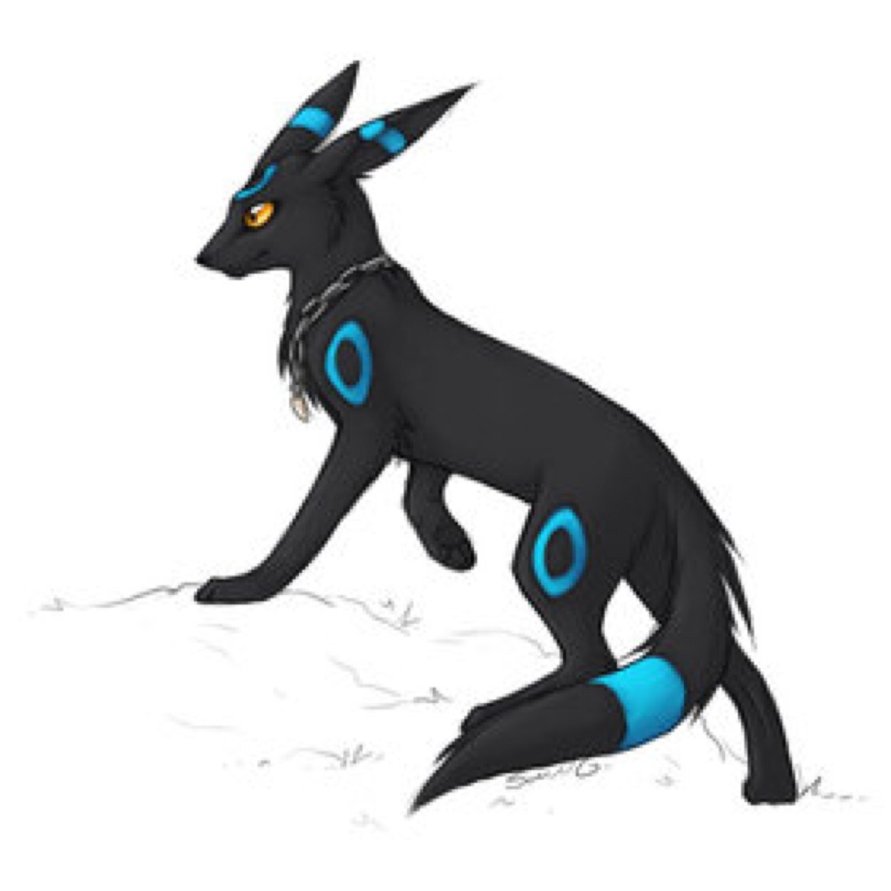 Im a shiny Umbreon, I fight for what i believe in, and wont back down to a challenge. However, im friendly. #male #Mate:CrystalFlake44 half blind