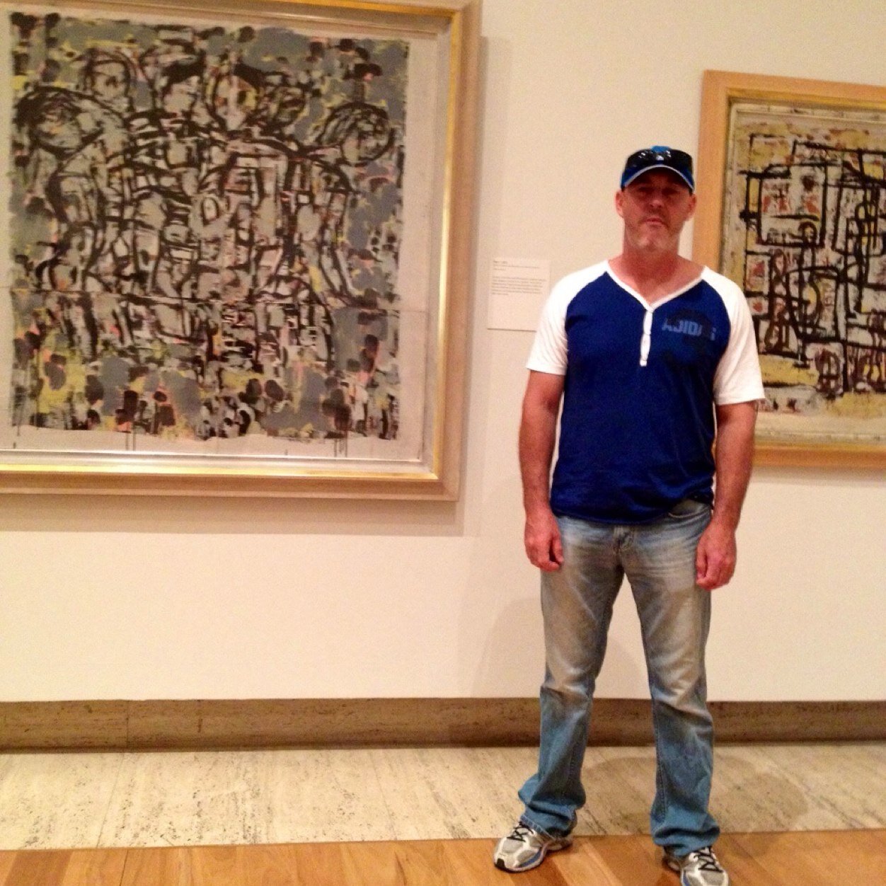 MP is an abstract expressionists. His work is an analogy to modern life where stresses & challenges of our existence are broken by moments of contemplation.