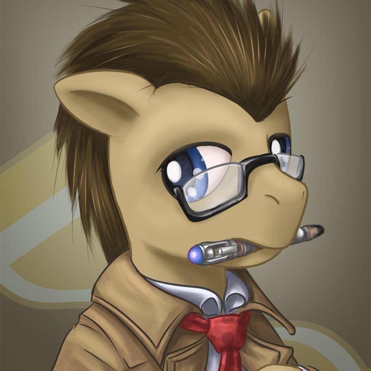 Hello im the doctor i travel with my companoin derpy hooves in a police box called the tardis