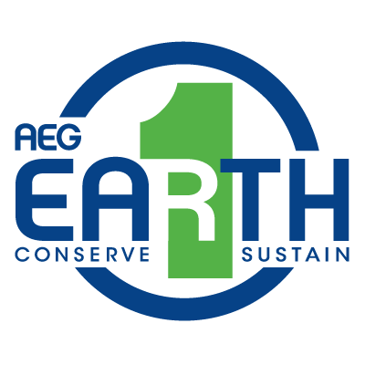 AEG 1EARTH is AEG's environmental program to manage and reduce the environmental impact of AEG's live entertainment and sports venues and events.