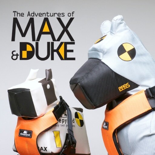 Well, hello! We are MAX & DUKE. We are crash test dogs. Follow us on our adventures... Be prepared though, we might visit YOU!