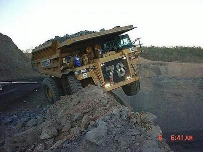 All in a days work for a numptydumptruckdriver