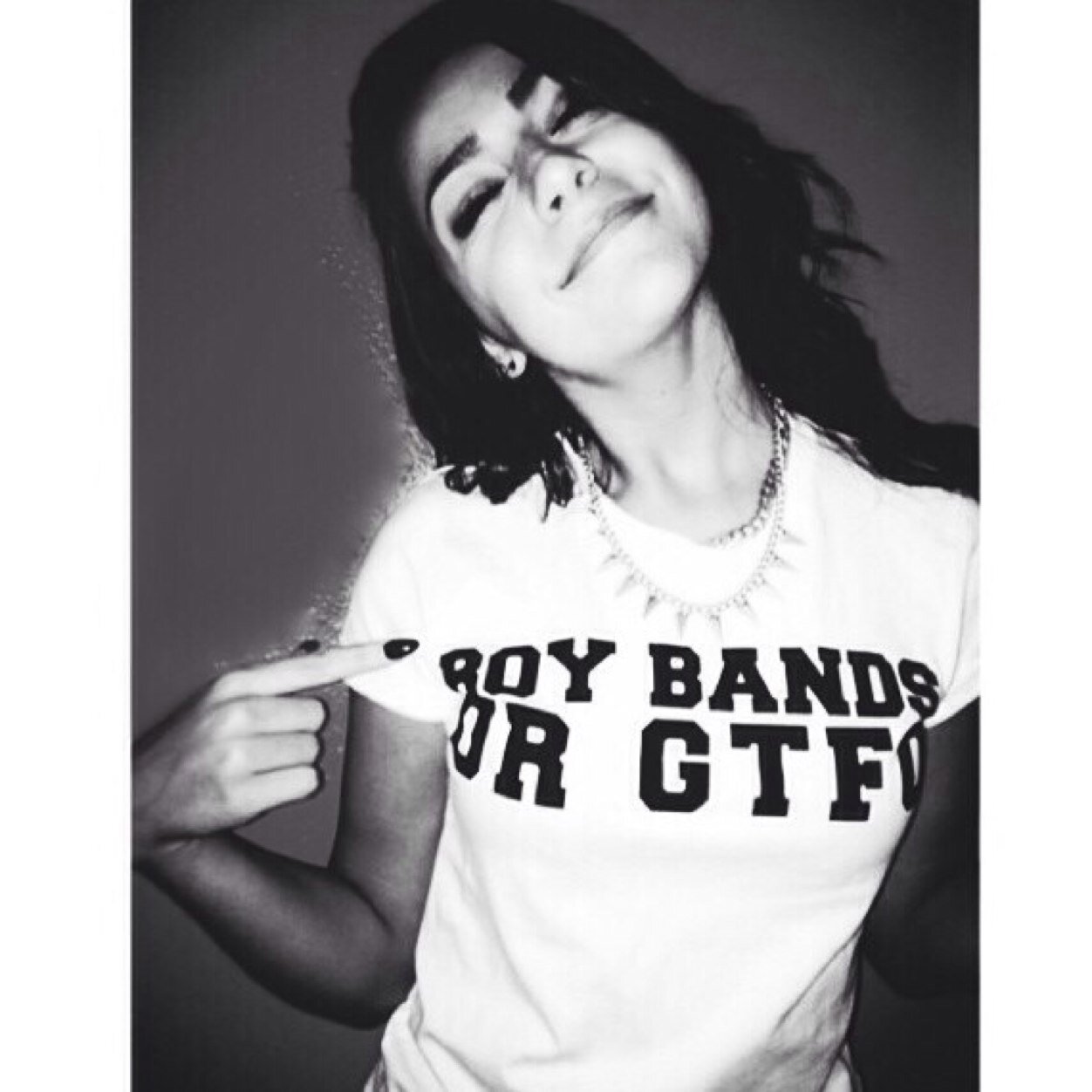 Middle finger to the whole world.