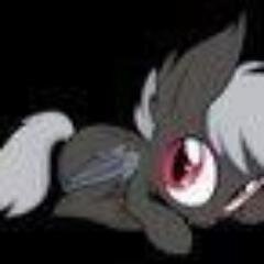 a premature bat pony foal
Mama: @mlp_Starlighter 
Dada: @mlp_monddust