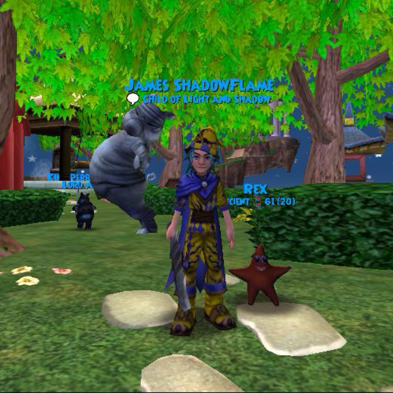 Hello! | Wizard101 player | Exalted Conjurer/Diviner | Archmage Necromancer | Bad at PvP | Always like meeting new people! :) -James Shadowflame