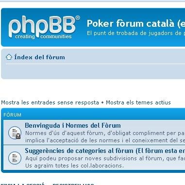 El lloc de trobada de jugadors de poker catalans, us esperem aviat.