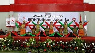 Official Saman Telkom Schools SMK Telkom Jakarta Clapping Hands Clapping Chest Slapping On The Floor