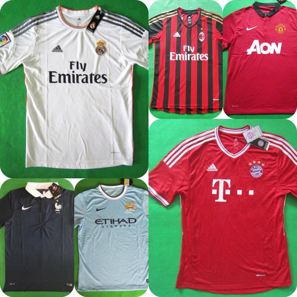 Elige la camiseta que quieras al mejor precio de tu equipo o selección favorita.Para más información contacten por MD o futjersey_es@hotmail.com o 650479655