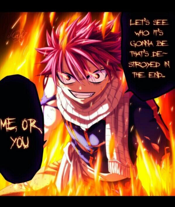 Fairy Tail's own fire Dragon Slayer! Touch My Nakama and I'll burn you to a crisp!