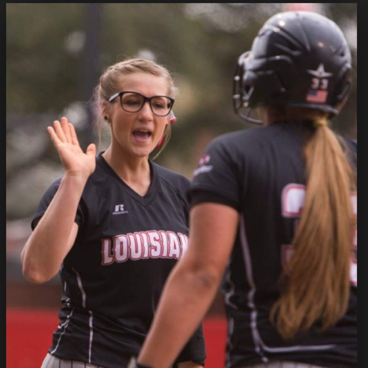 Ragin Cajun softball #16