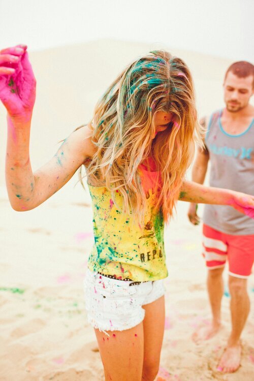Just trying to find my way between a girl and a woman... can't commit to a hair colour let alone a man.