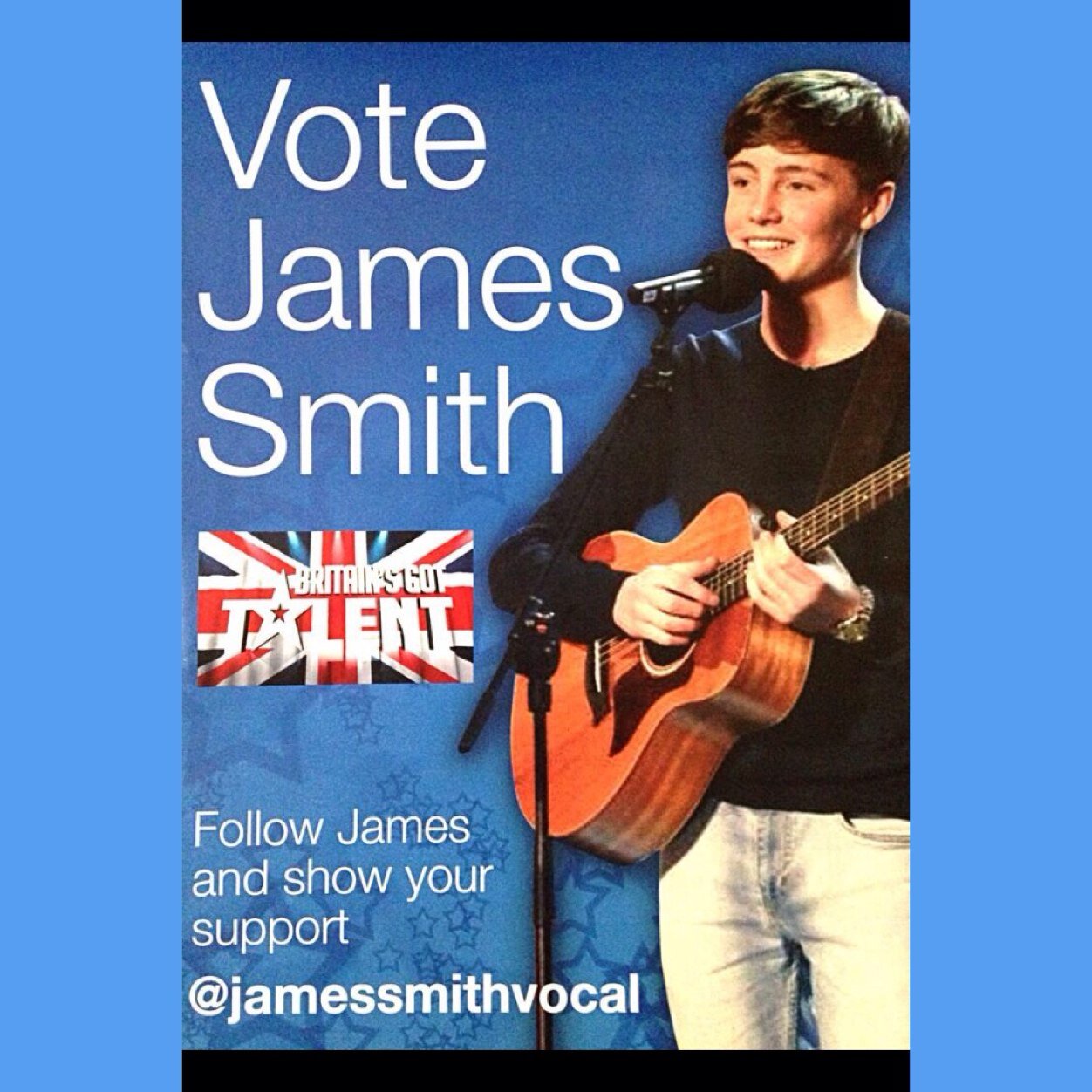 James smith fanpage! Please vote james smith to win BGT!!! Love you james!xxx
