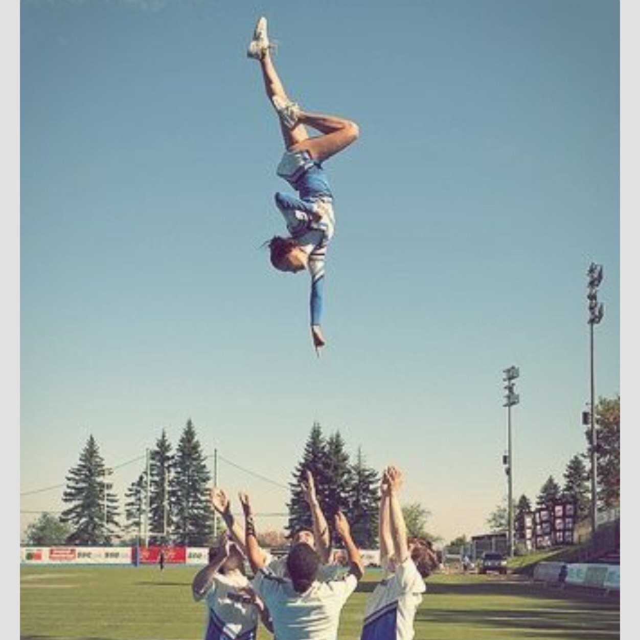 Cheerleading is life. And i love every minute of it! The blue mat is where im happiest and let out my inner beyonce