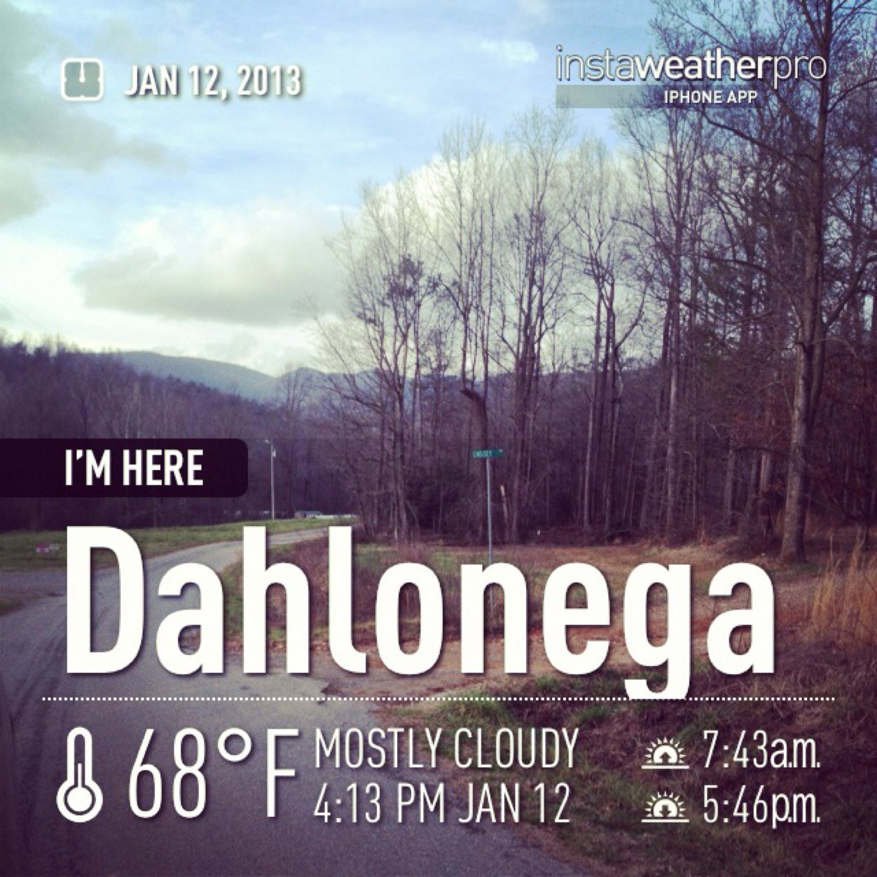 Weather updates and alerts from North Dawson County, Georgia Elev.1802 ft.