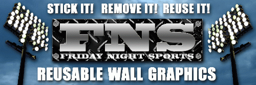 FridayNiteSport's profile picture. Youth Sports Art - Custom vinyl wall decals in your team uniform with your personal number!