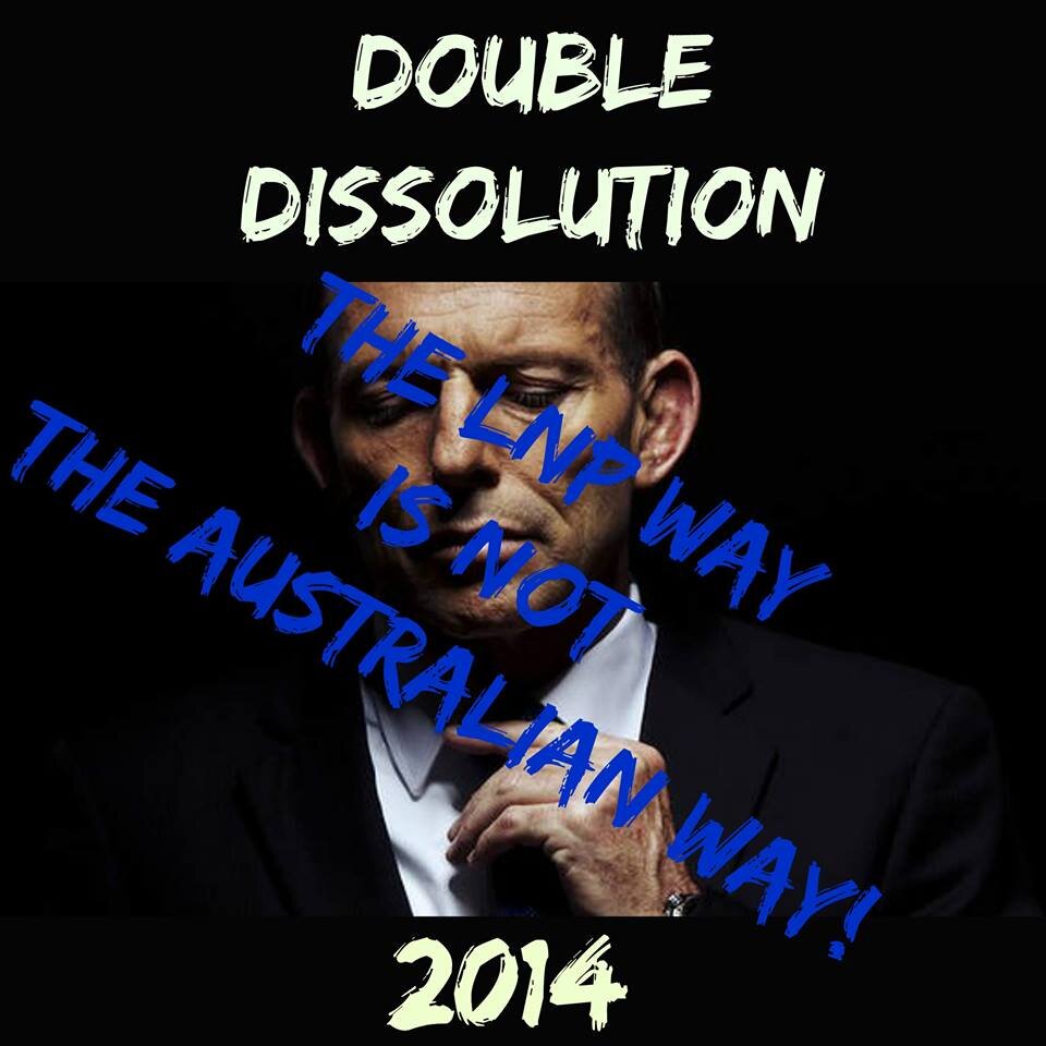 We want a Double Dissolution so we can send a clear message to this & all governments that Australians dont like being deceived!