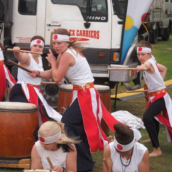 We are a Taiko Drum team based in Wellington, New Zealand. Youngest taiko group in the country. We do performances all over the North Island. Come watch us!