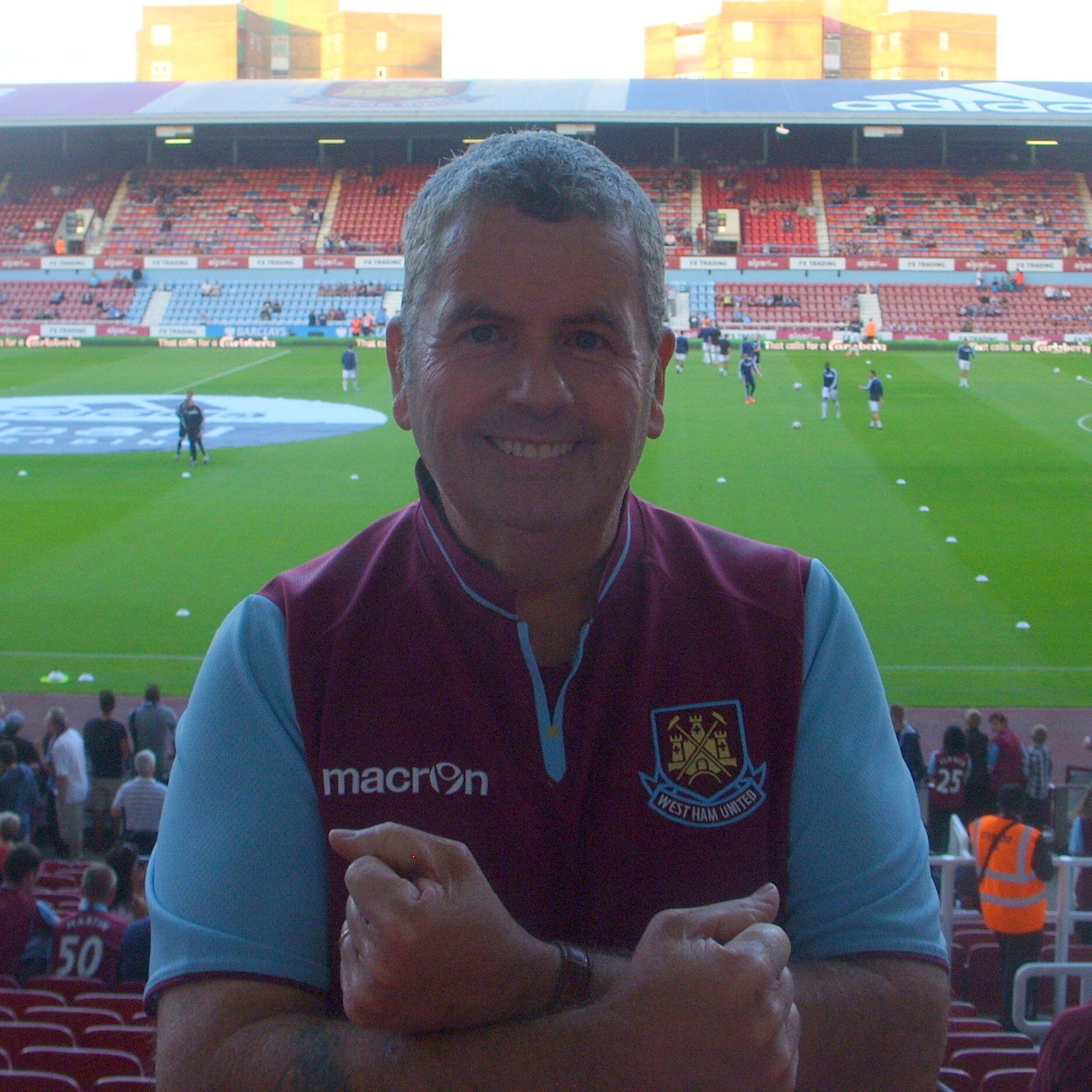 Been west ham supporter since 63 ,love  singing and music ,