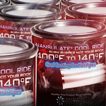 It's a liquid heat shield clear coating that protects your legs from motorcycle exhaust burns.