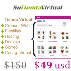 su Tienda Virtual Antes $150 Hoy $49:
http://t.co/hSnCmL9tEq