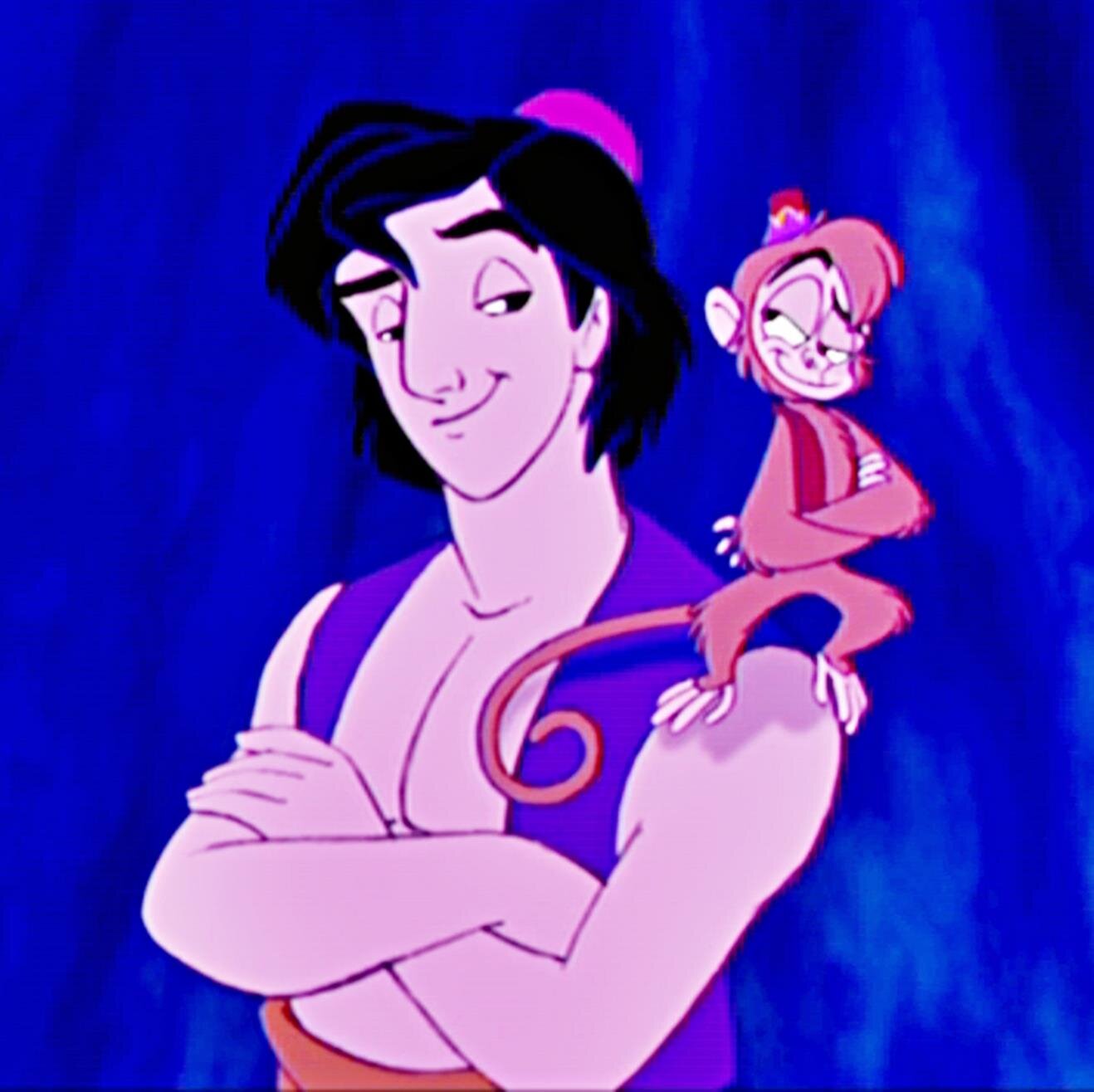 Aladdin and his pet monkey Abu Disney duos, Disney, Pet monkey