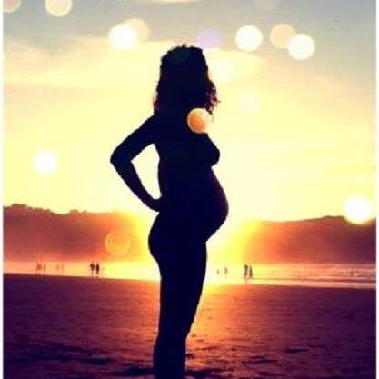 futura mama de un hermoso bebito que es como un milagro
