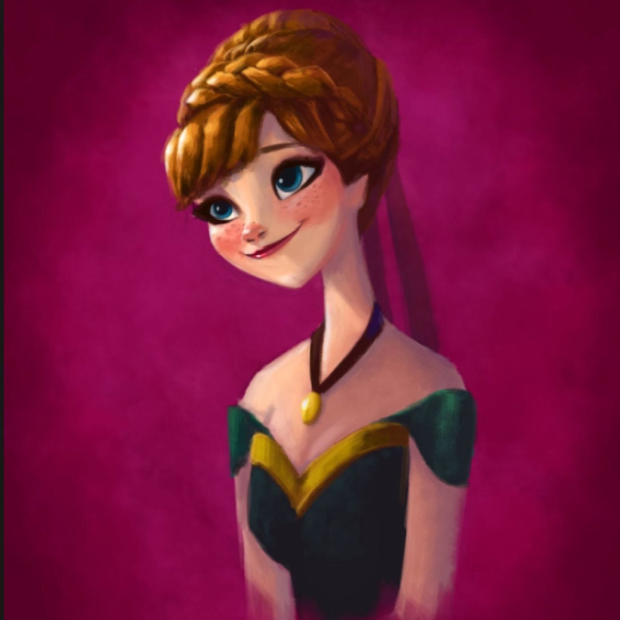 Do you wanna build a snowman? That white streak of hair? I was born with it. I guess.. But I dreamed that I was kissed by a troll.