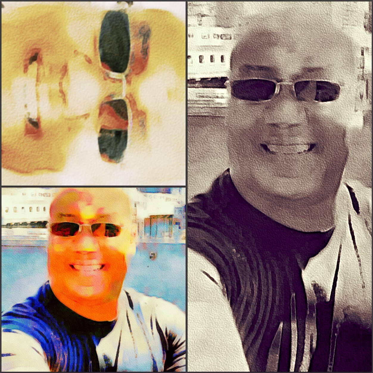musician,artist,writer,photographer,producer,dj,social media pioneer,optical lab manager, basketball referee, father.